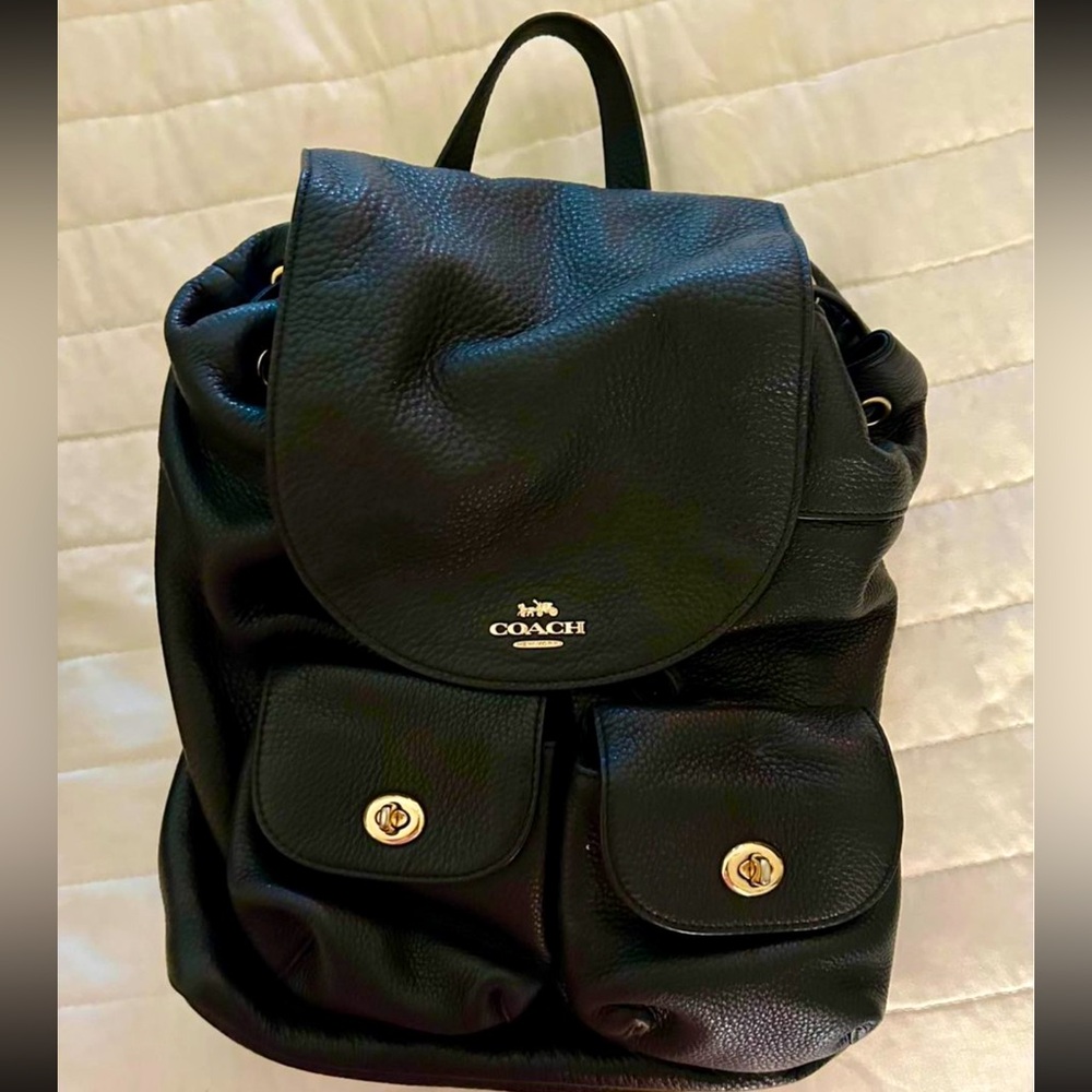 Coach original leather backpack